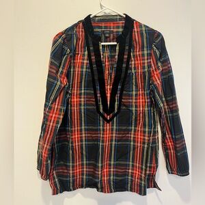 I.crew plaid holiday shirt